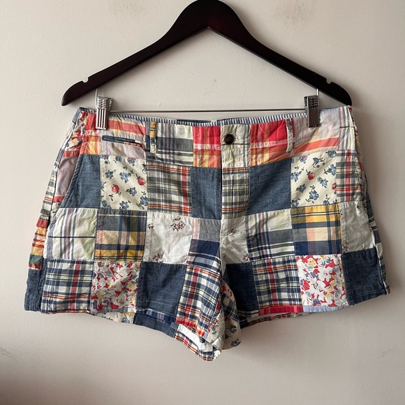 Ralph Lauren Pants - Polo Ralph Lauren Patchwork Shorts - Size 10